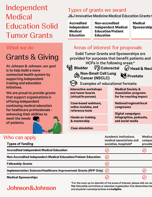 J&J independent solid tumor grants