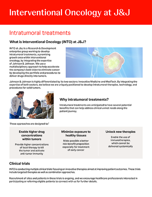 Interventional oncology at J&J